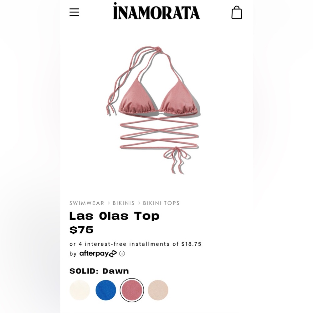 Inamorata Las Olas Top in Dawn